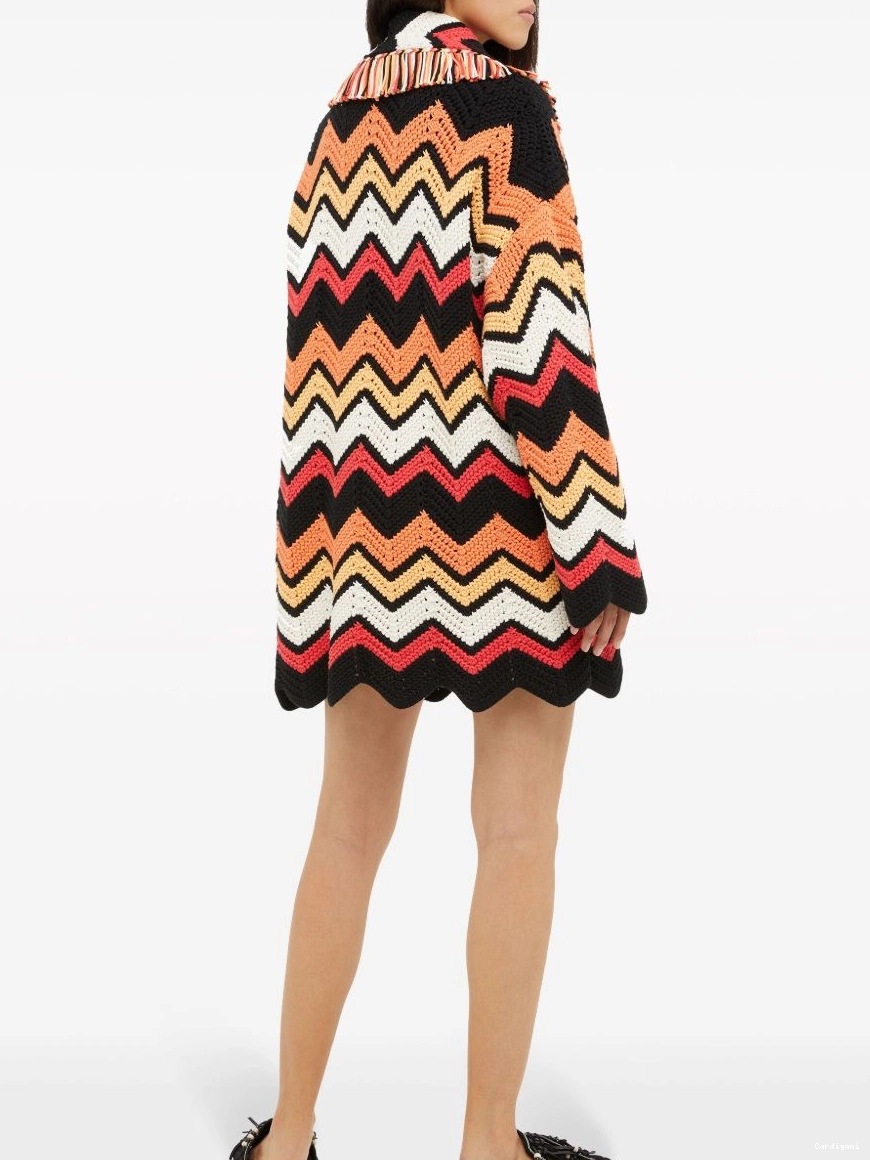 Cheap Women knit cardigan Alanui chevron Kaleidoscopic 0325